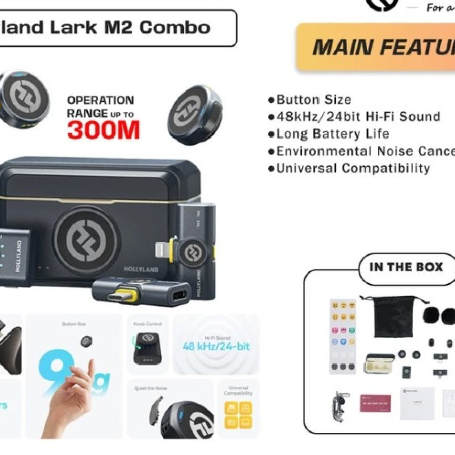 Hollyland Lark M2 Duo Combo Mic Wireless