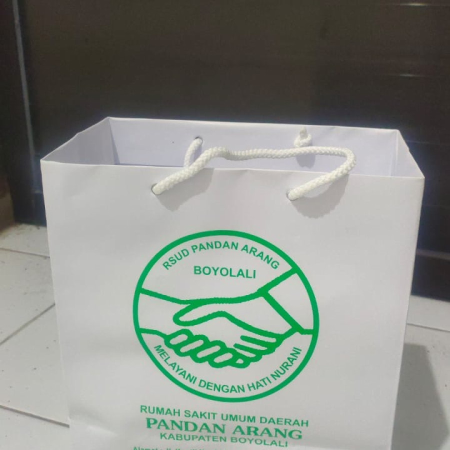 Paper bag Sablon Logo RS - depan