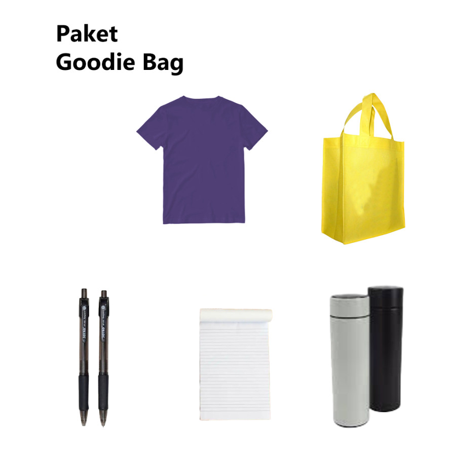 Paket Souvenir - Goodie Bag, Tumblr, notebook, Pen & Kaos