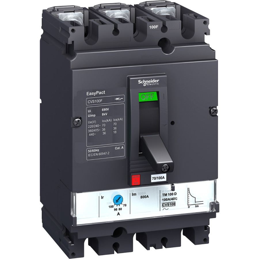 SCHNEIDER MCCB BREAKER 3P 100A