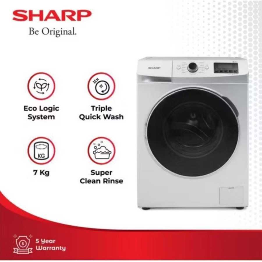 Mesin cuci Sharp front loading - utama