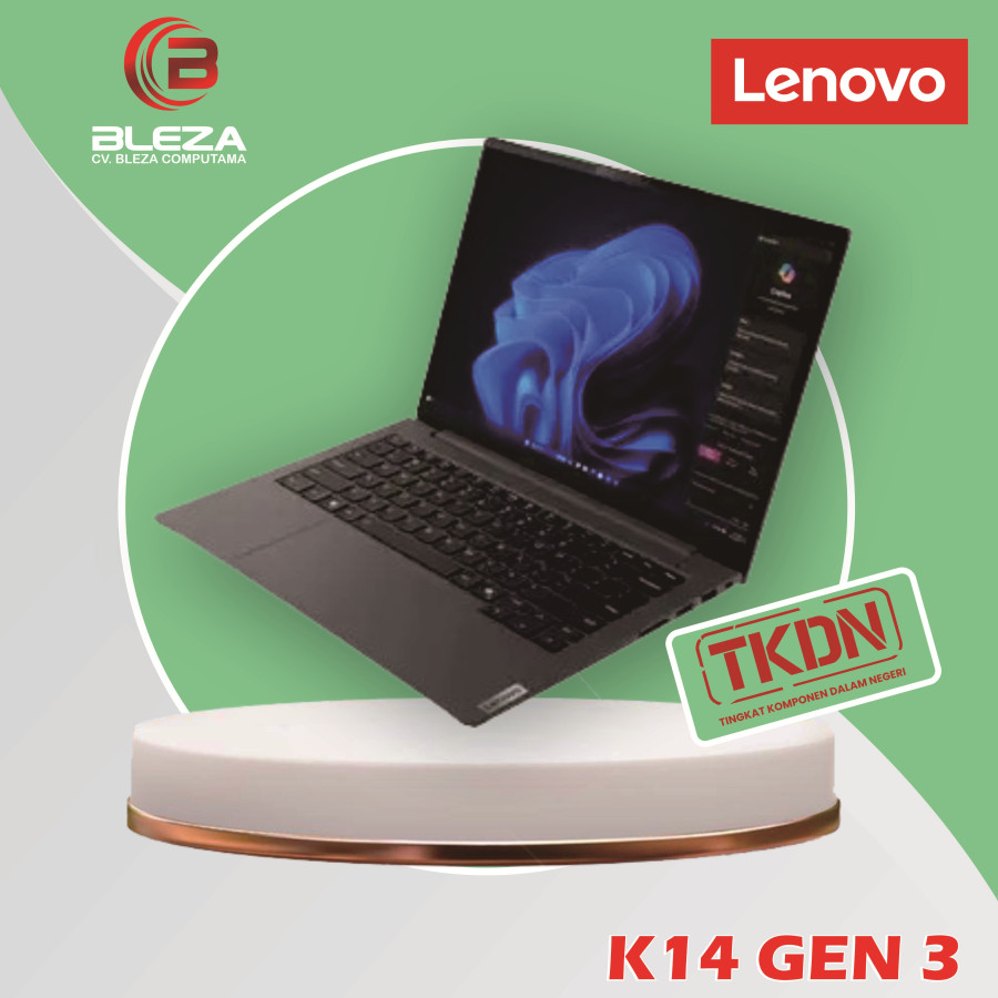 Lenovo  K14 Gen 3 - 21KL001HID Intel Ultra 7 / 16GB DDR5 / 512GB SSD / 14" WUXGA / Win 11 Pro - TKDN - utama