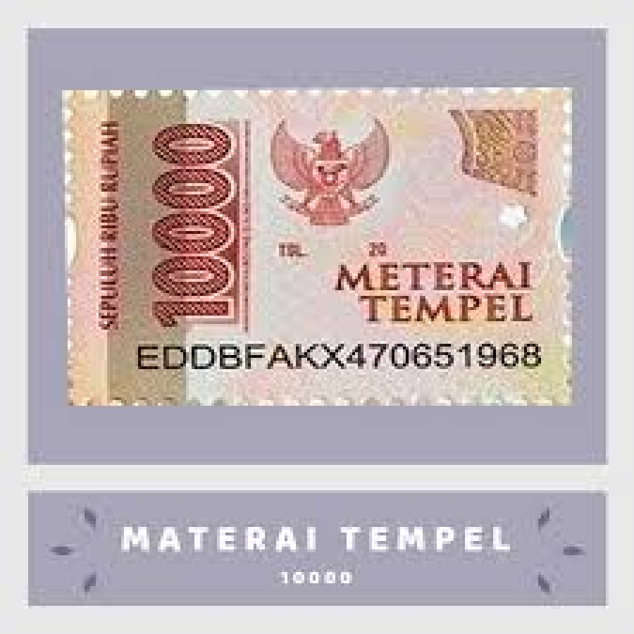 materai tempel 10000 produk kantor pos