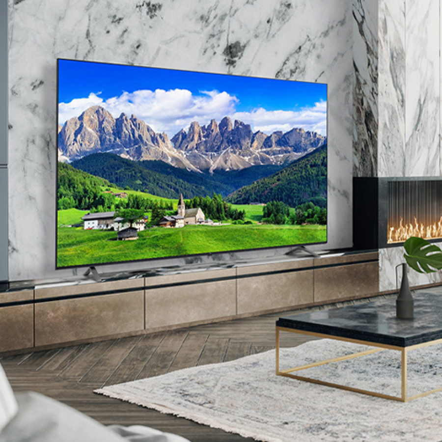 LG Smart Commercial TV UHD 4K 75In 75UT801C dengan built-in Chromecast + Bracket - samping