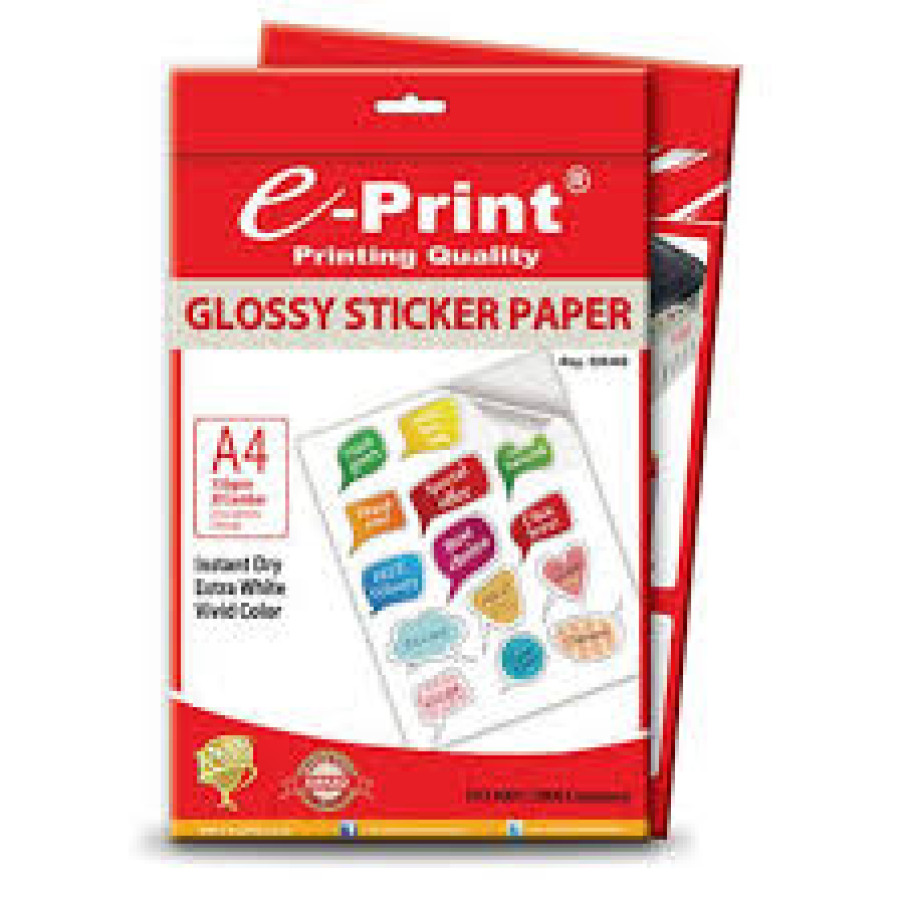 Kertas Stiker Glossy E-print