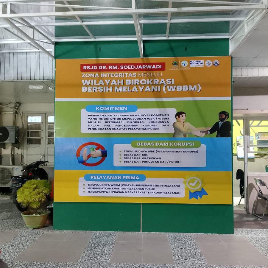 Papan Zona Integritas Depan Satpam