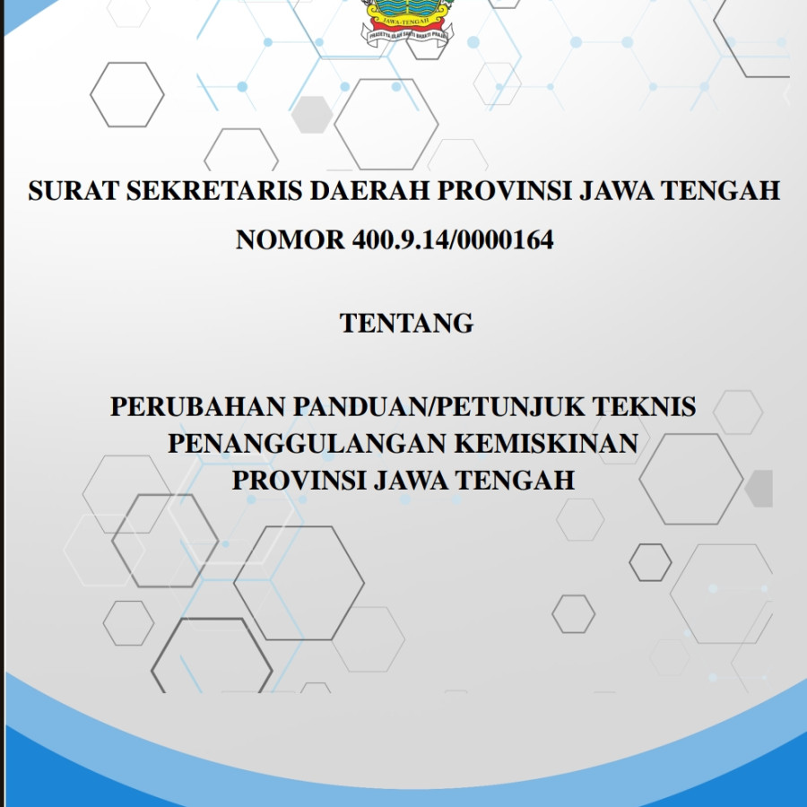 Cetak Surat Sekda Provinsi Jawa Tengah
