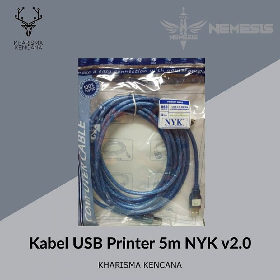 NYK - Kabel USB Printer 5M - utama