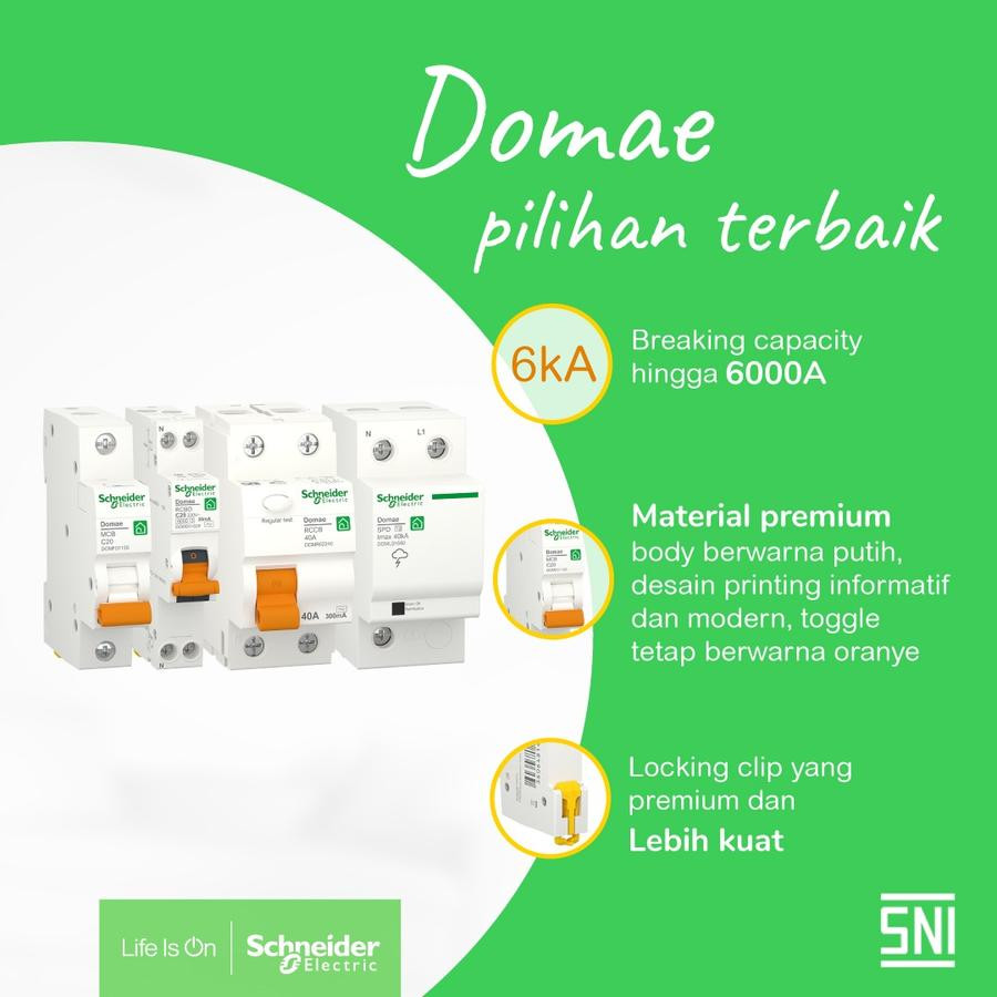 MCB Schneider Electric DOMAE  25A 3P - utama