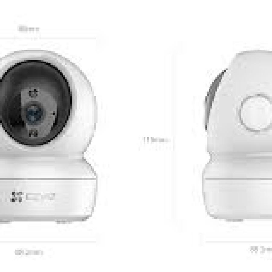 Paket Camera EzviZ C6N 4MP WIFI CAMERA by HIKVISION Dan Material Bantu - samping