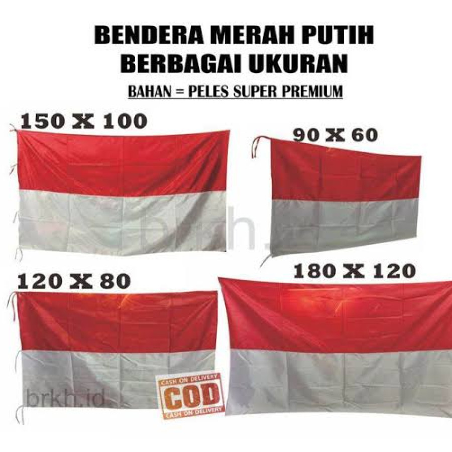 Bendera merah putih ukuran - utama
