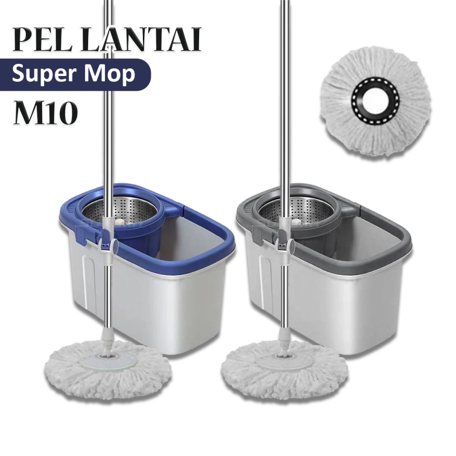 Super Mop-Pel Lantai Tongkat Spin Mop