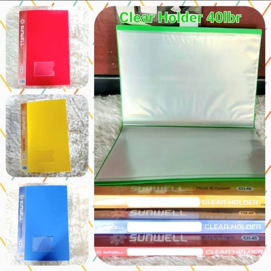Map Clear Holder/Dokument Keeper 40lbr Folio/F4 Sunwell - utama