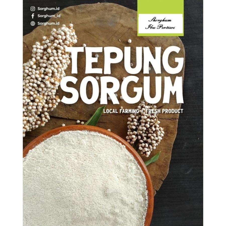 Tepung Sorhum "Sorghum Ibu Pertiwi"  kemasan Vacum 1 kg - utama