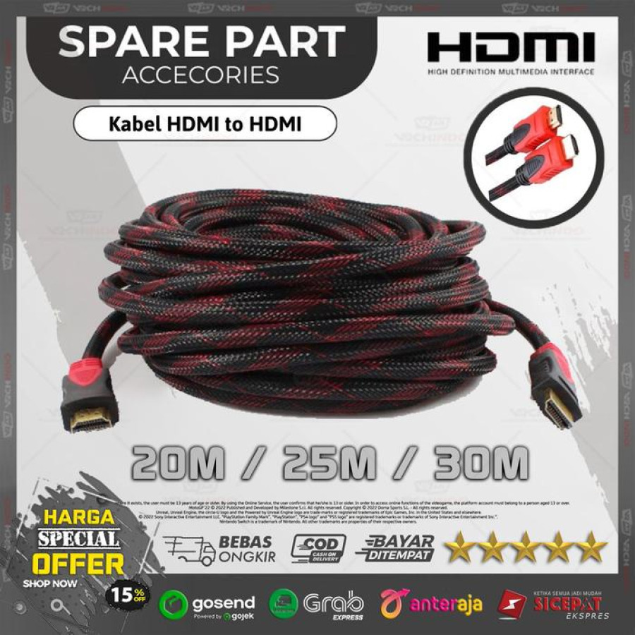 VRCHINDO Kabel HDMI Panjang 15 MEter - utama