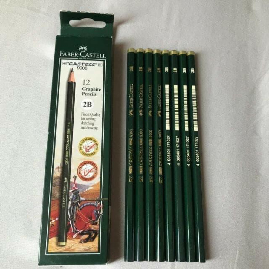 Pensil 2B merk Faber Castell - depan