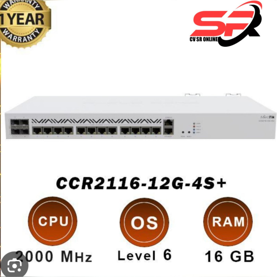 Mikrotik CCR 2116 12G 4S+ CCR2116-12G-4S+ - utama