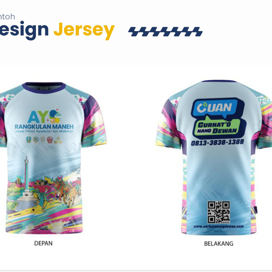 Penyedia Kaos Jersey Sablon - utama