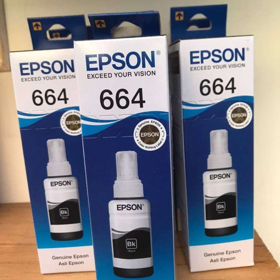 TINTA PRINTER HITAM EPSON 664