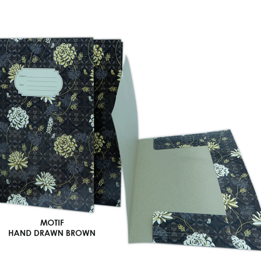 Stopmap Batik isi 50 Merk X pulp 22.5 x 35 cm