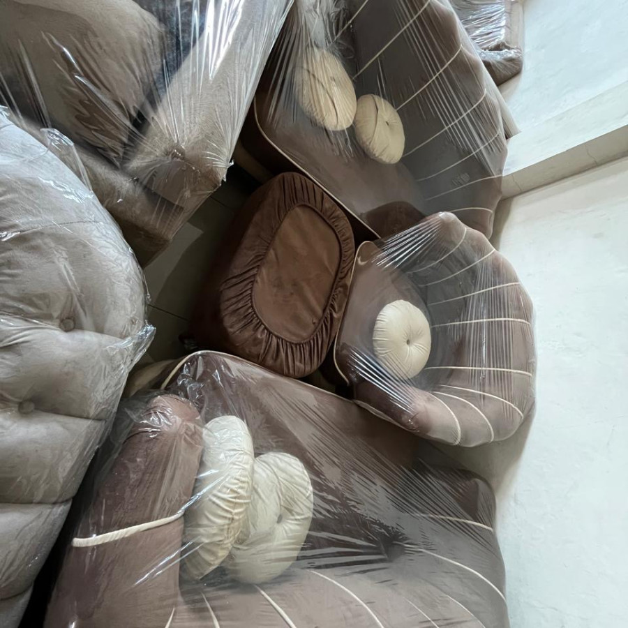 Sofa coklat 2-2-1