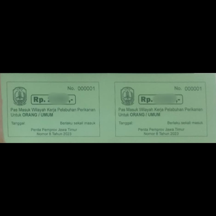Cetak karcis orang/umum