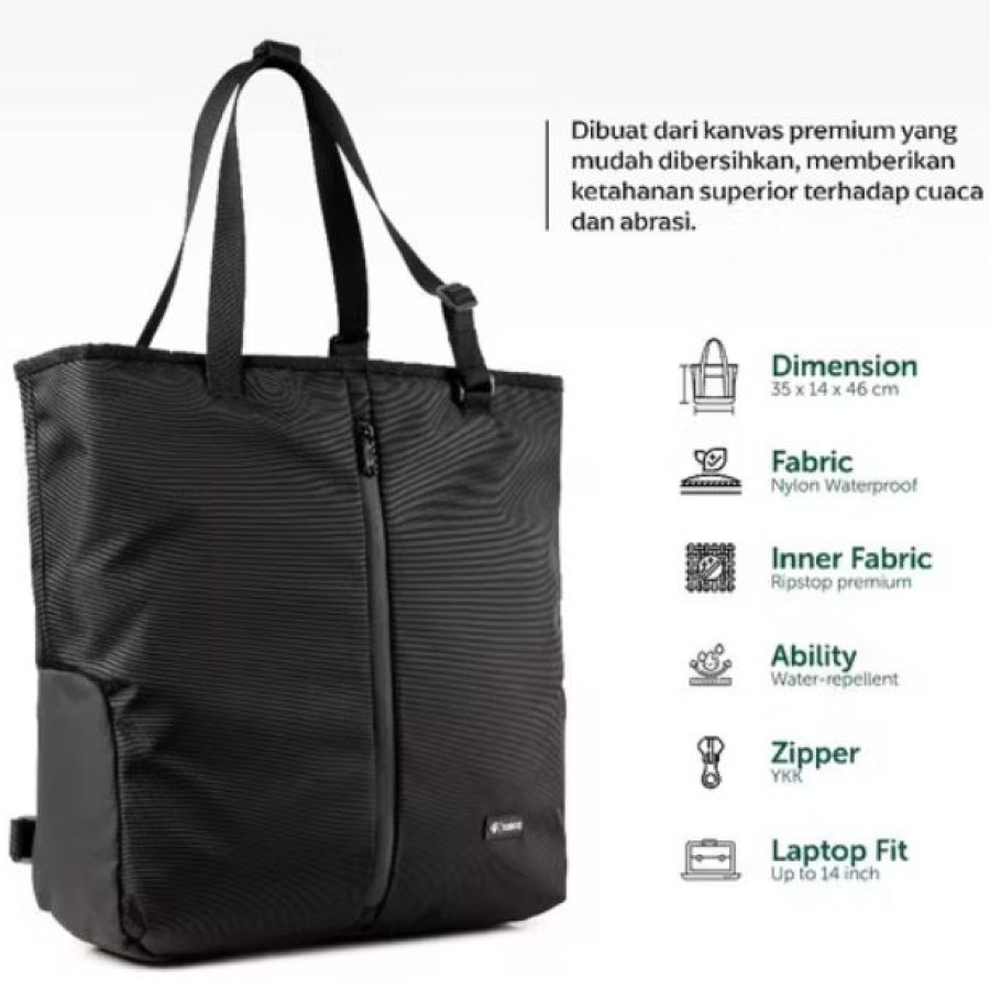 TOTE BAG BONE 3 IN 1 - samping