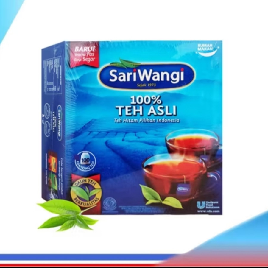 Teh Celup Sariwangi kemasan box isi 100