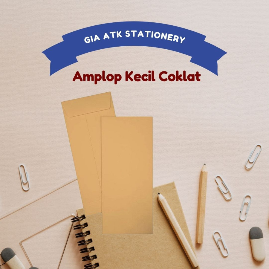 Amplop coklat kecil (kiky atau no brand)