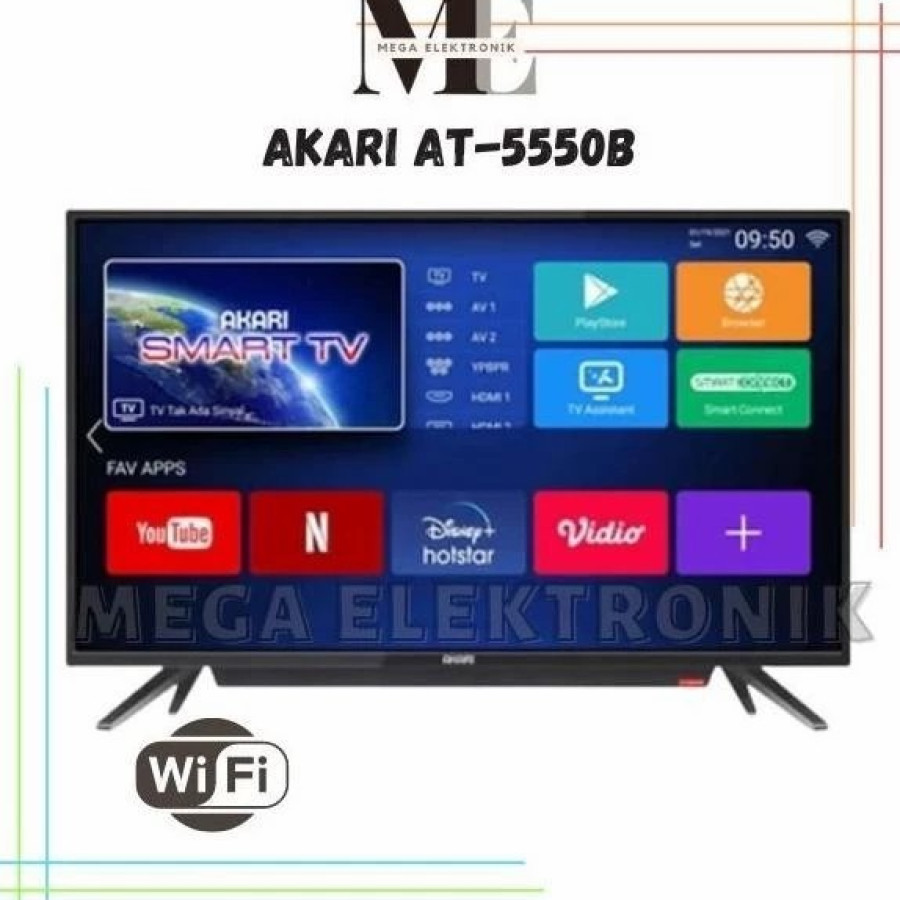 LED TV AKARI AT-5550B Android Smart TV 50 Inch With Bluetooth - detail