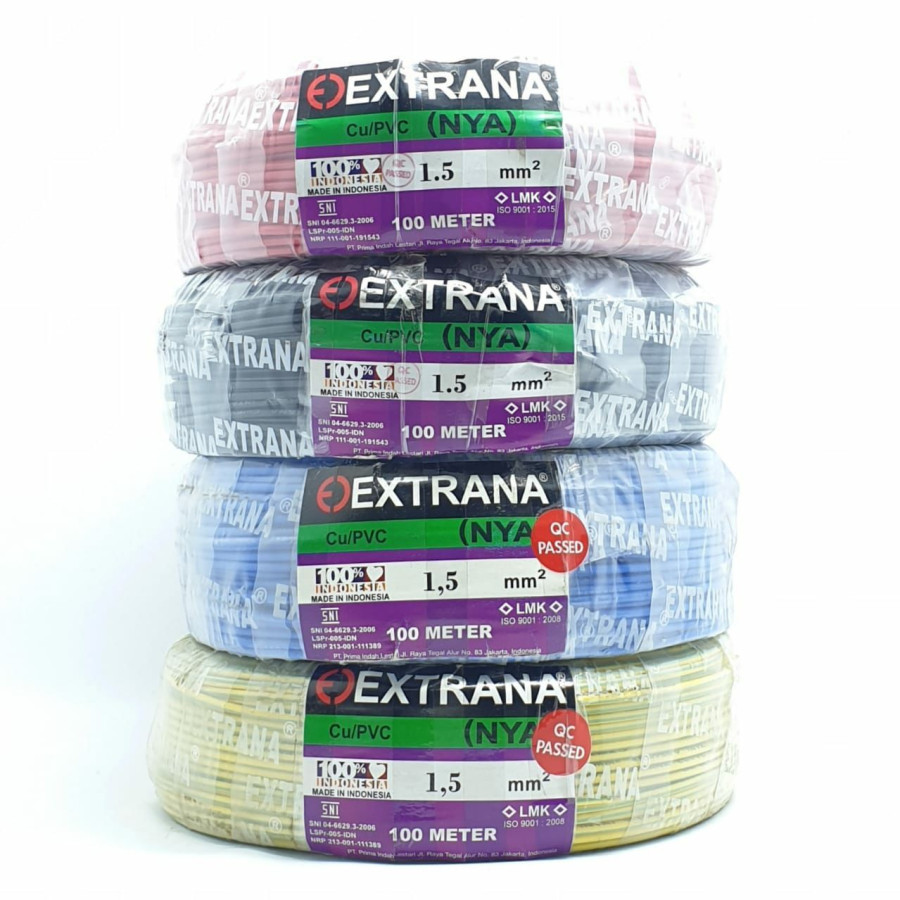 Kabel  Extrana Uk. 1 x 1.5 Mm, Panjang 50 Meter
