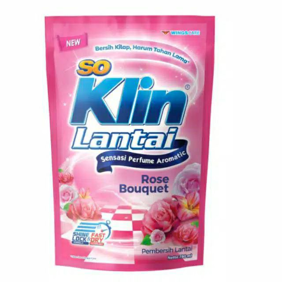 So Klin Pembersih Lantai All Varian Pouch 780ml - samping