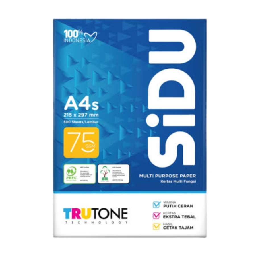 Kertas SIDU HVS A4 75 Gsm