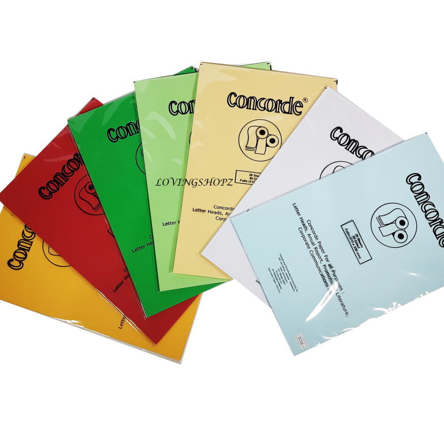 Kertas Concorde merk lokal