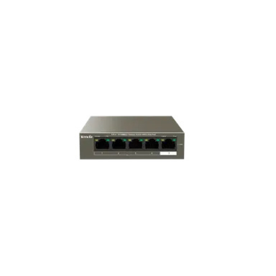 TENDA 5-Port 10/100Mbps Desktop Switch with 4-Port PoE [TEF1105P]