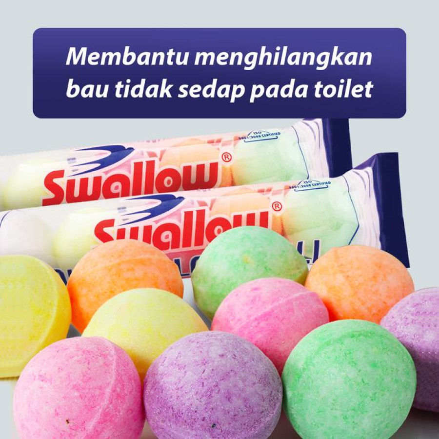 Swallow Kamper Toilet Colour Ball isi 5 Pcs - depan