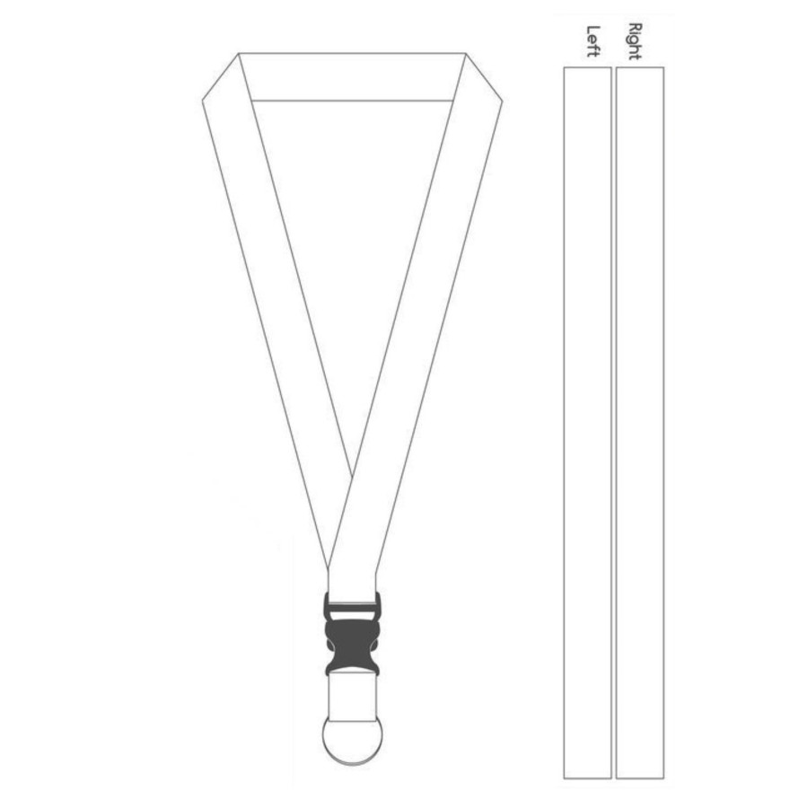 Lanyard & ID Card Custom (Include Desain & Cetak) - samping