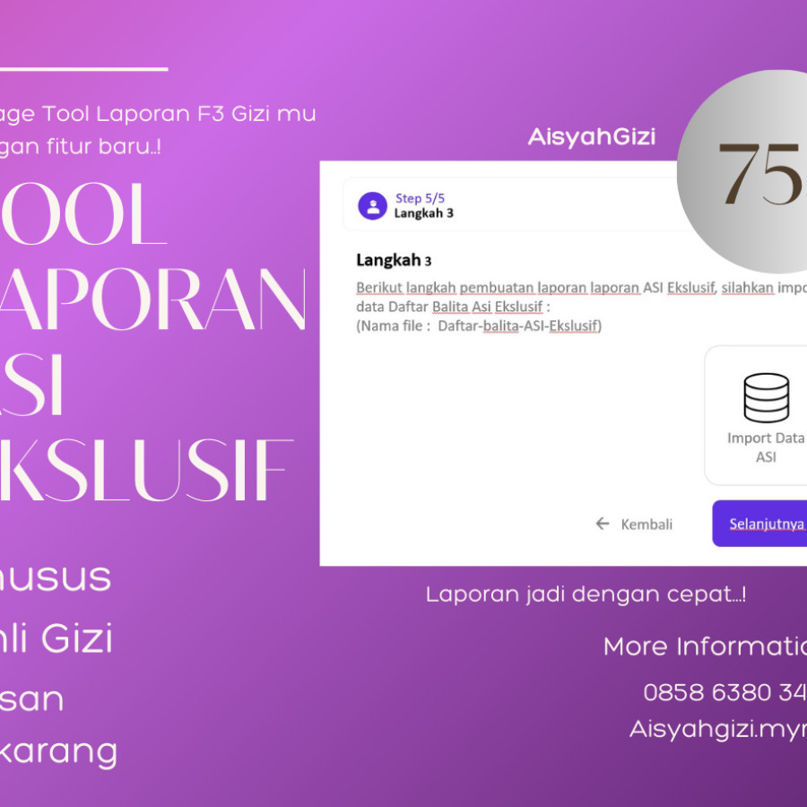 Tool Laporan Asi Ekslusif for Ahli Gizi - utama