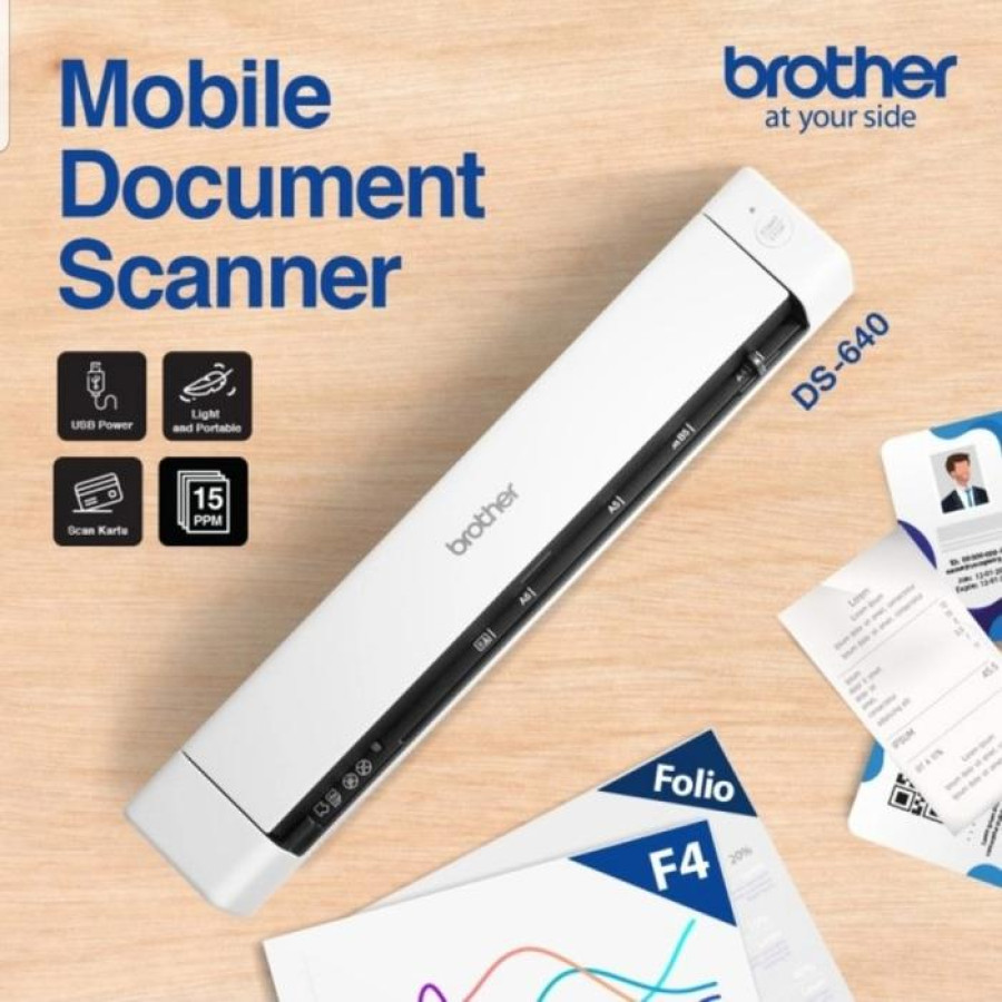 Scanner Brother DS-640 - depan
