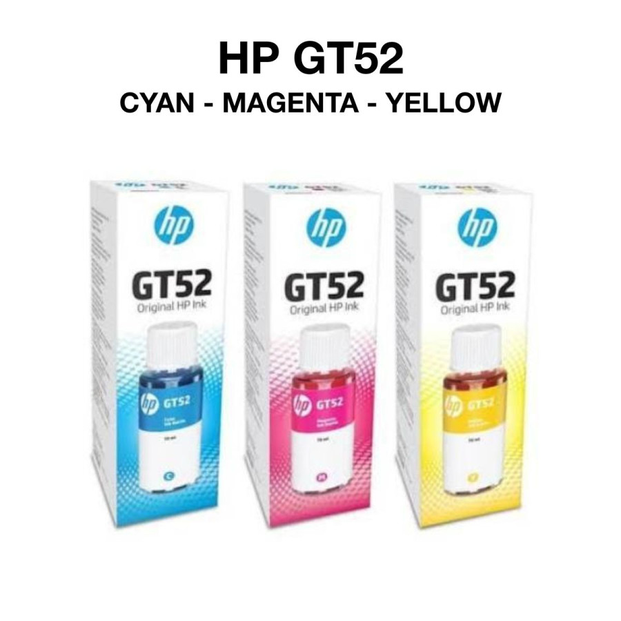 Tnta Printer HP GT52 Cyan/Magenta/Yellow