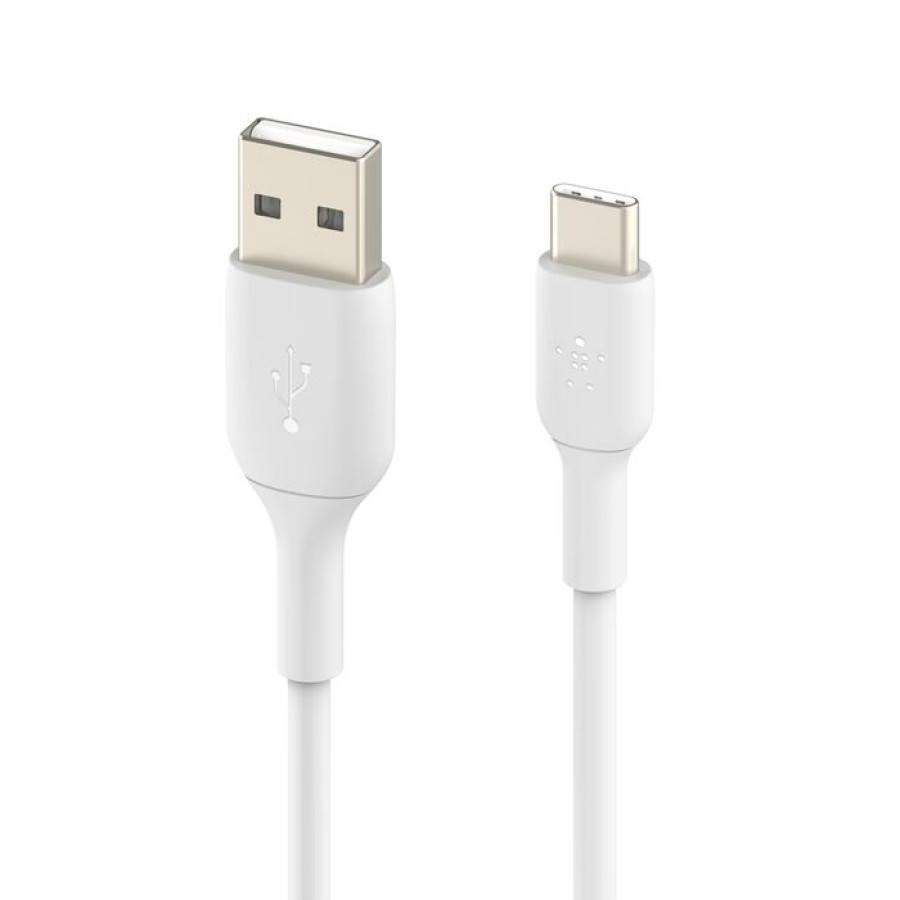 BELKIN BoostCharge USB-C to USB-A Cable 15W (2m / 6.6ft, White) [CAB001bt2MWH]