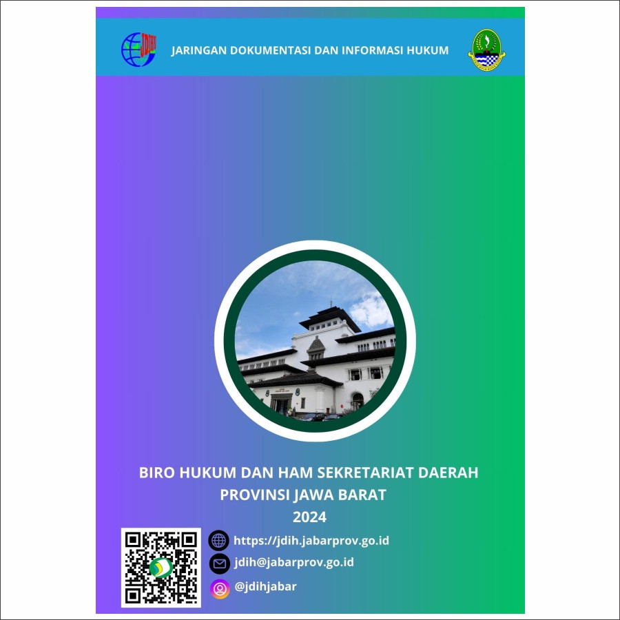 Jilid SoftCover Pergub Jawa Barat Nomor 124 Tahun 2022