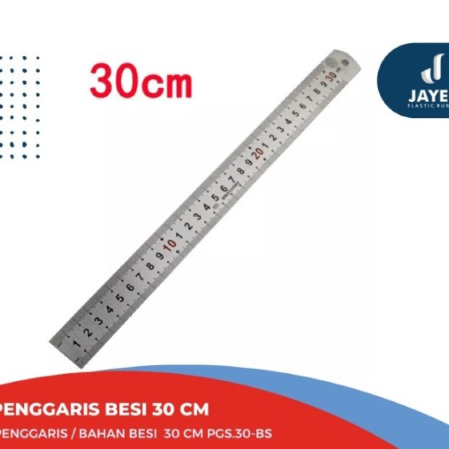 Penggaris baja Pj. 30 Cm' JAYER