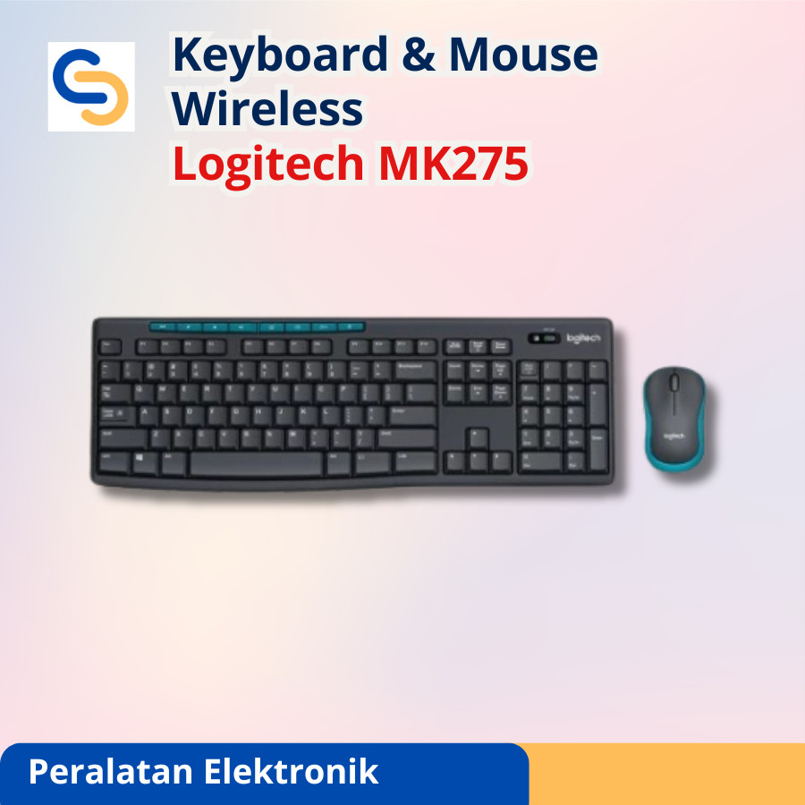 Keyboard dan Mouse Wireless Logitech MK275