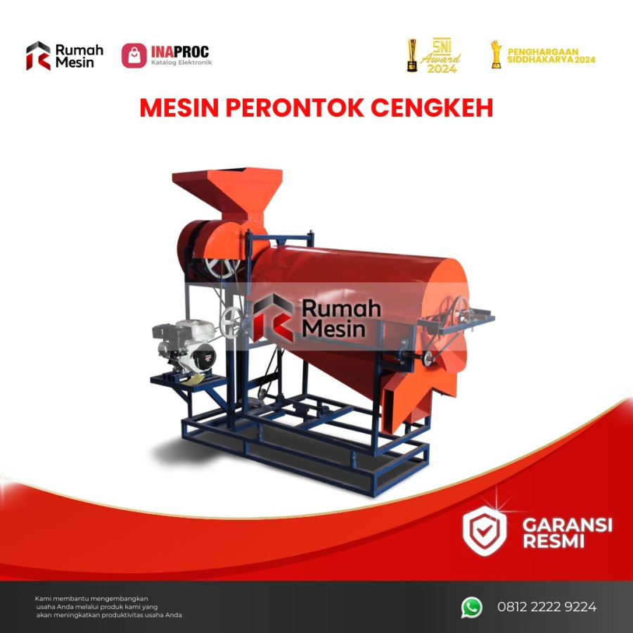 MESIN PERONTOK CENGKEH - depan