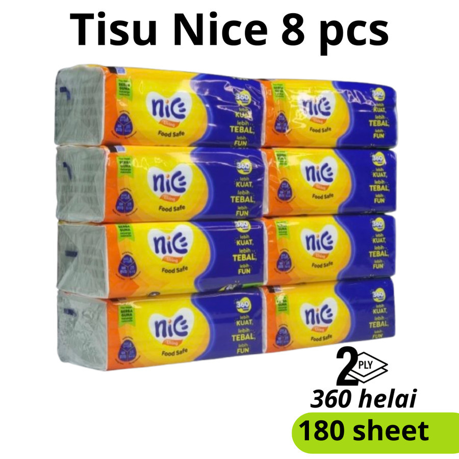 TISSUE NICE 8 Pcs 180 Sheet - utama