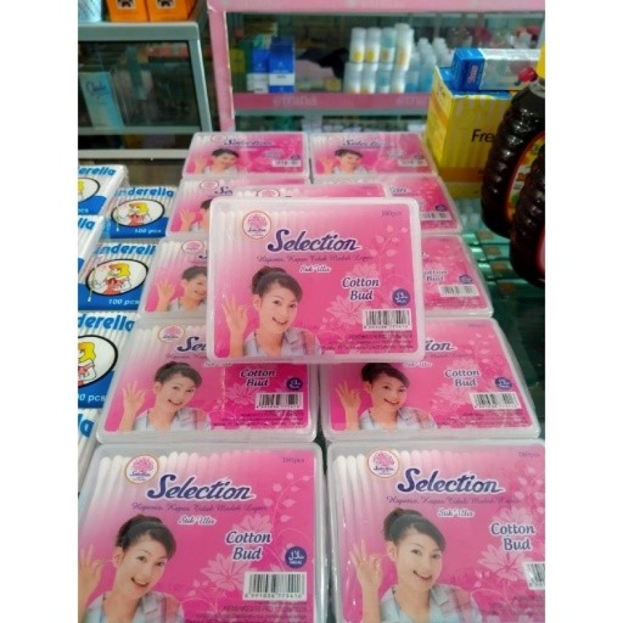 Cotton Bud isi 180 pcs - SELECTION