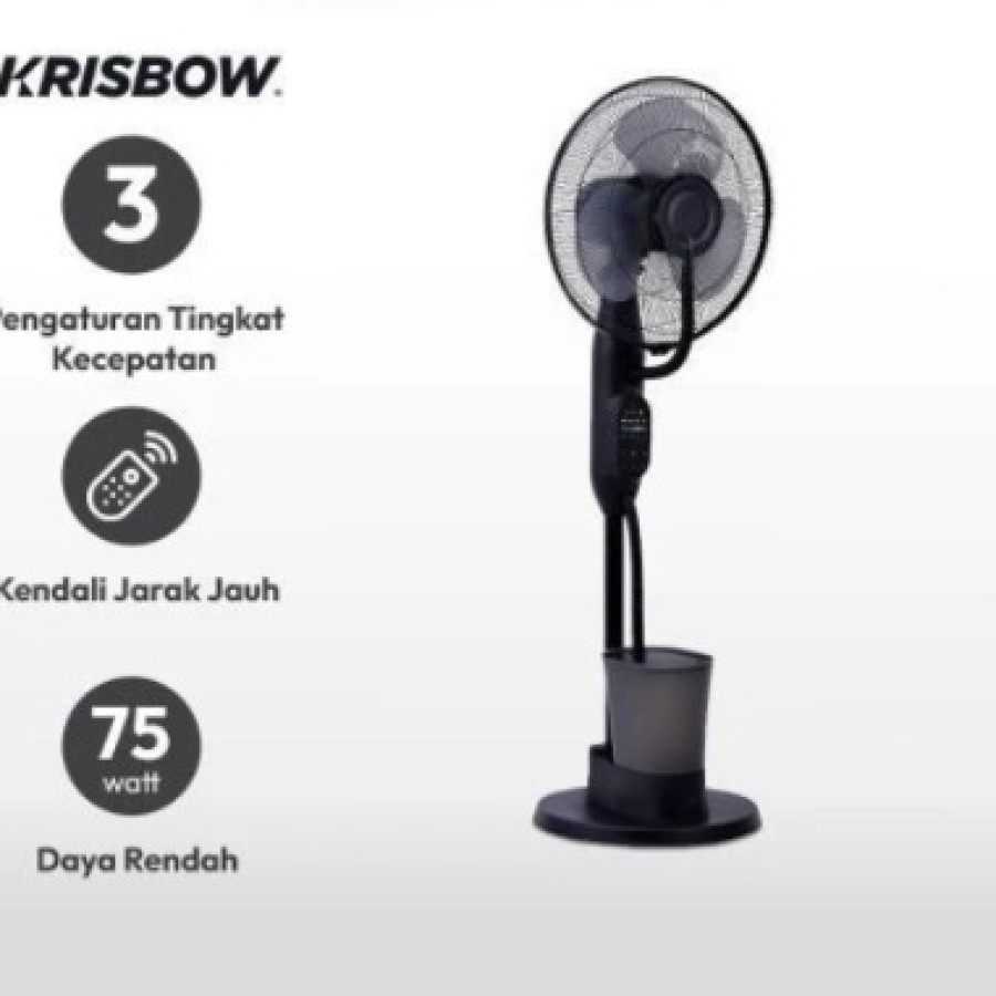 Krisbow Kipas Angin Standing Uap 16 Inch 2,3 L