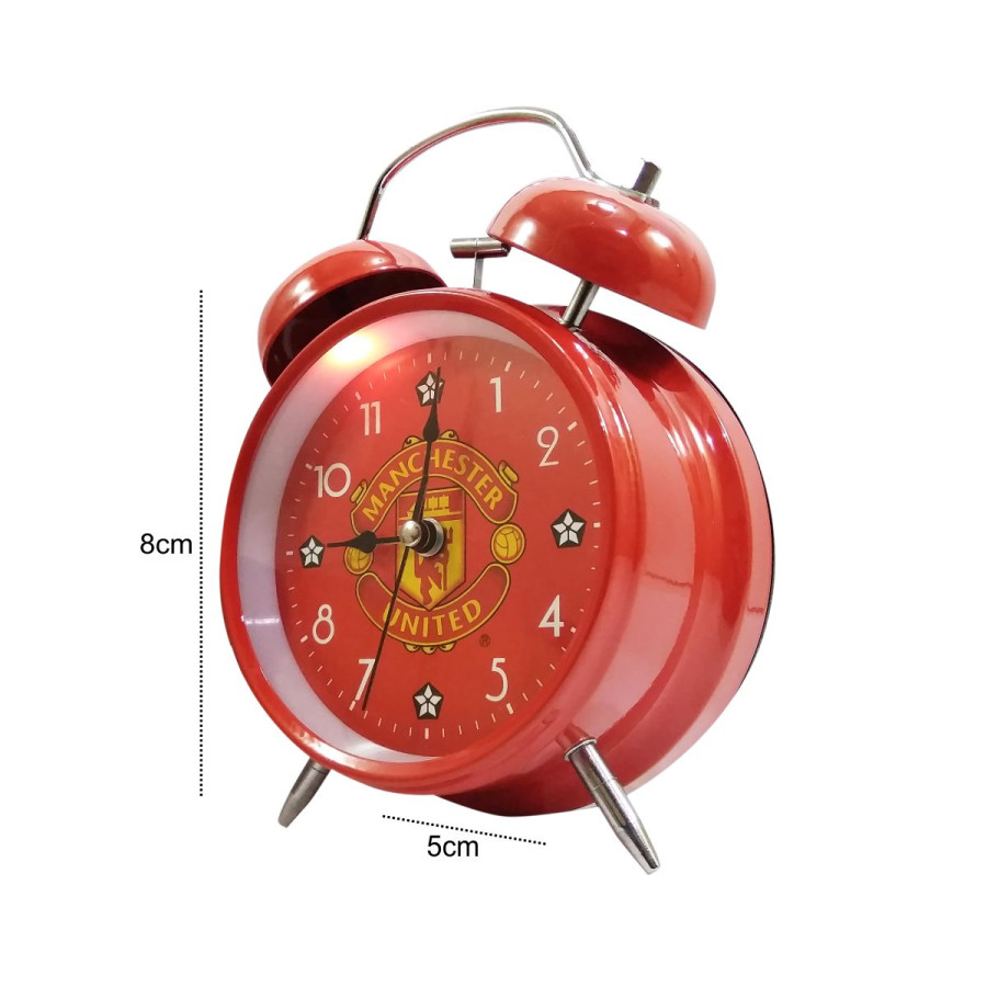 Jam Alarm Beker Weker Motif Bola 668-6040 Kecil 4 Inchi - samping