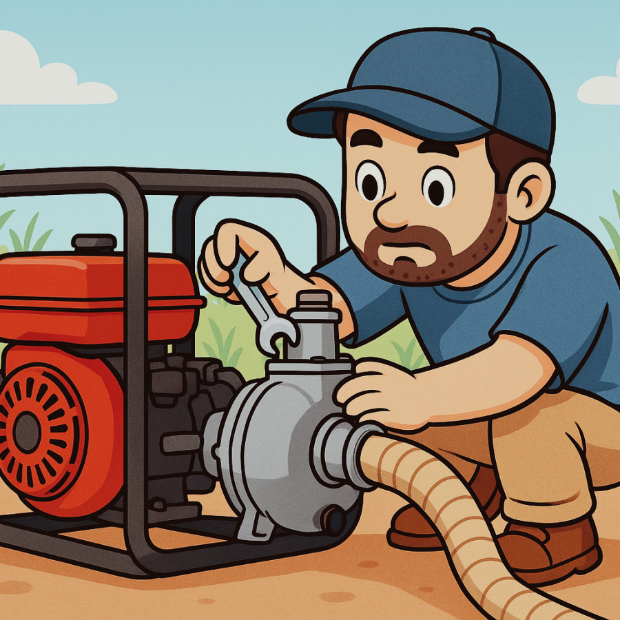 Servis perbaikan mesin pompa air (alkon)